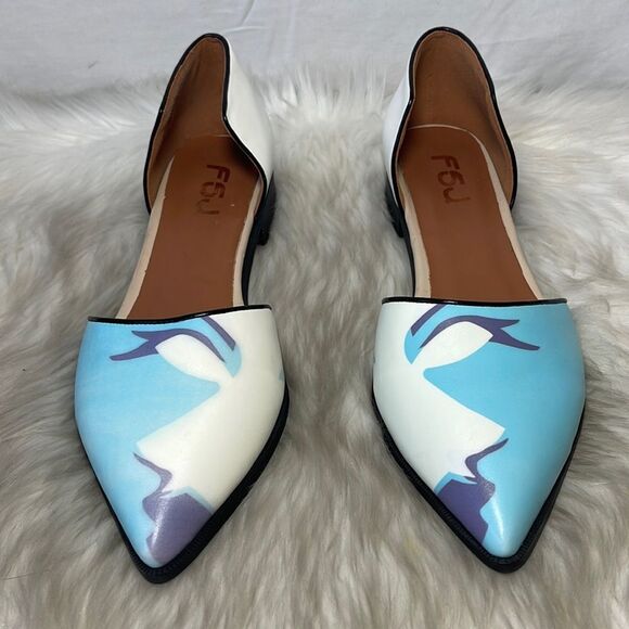 FSJ Double D'Orsay Pointy Toe Pump Style Shoes Sz 13 - Picture 2 of 6